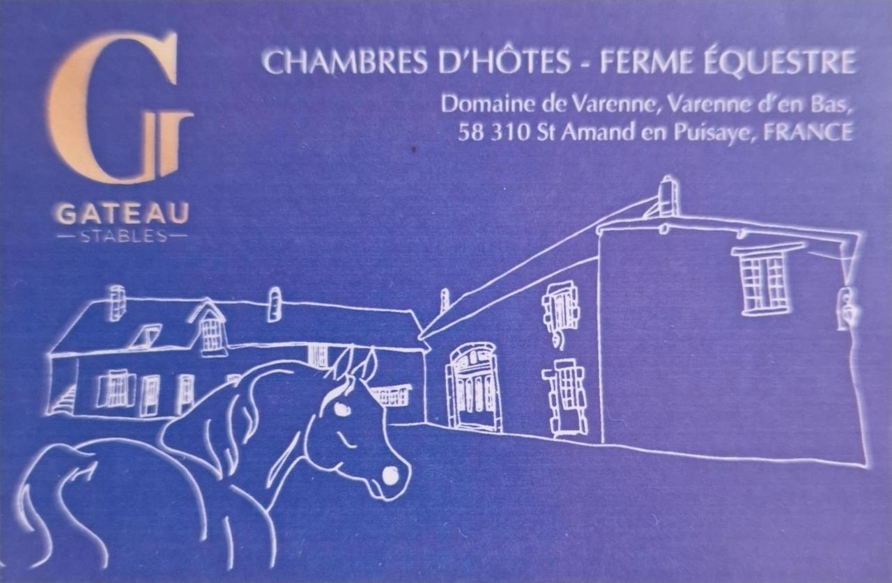 Ferme Equestre & Chambres D'Hotes Gateau Stables Proche Guedelon Saint-Amand-en-Puisaye Exteriör bild